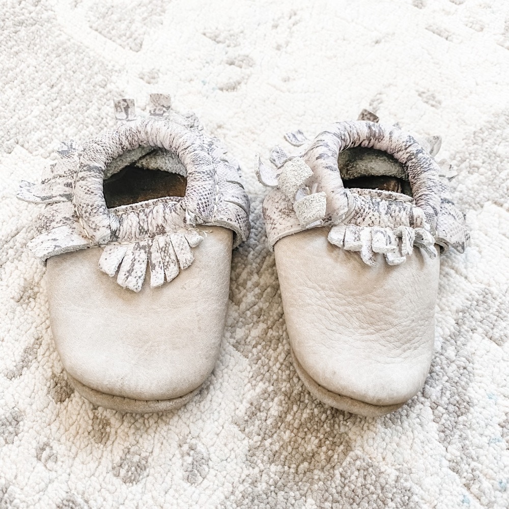 Freshly Picked Light Gray Moccasins